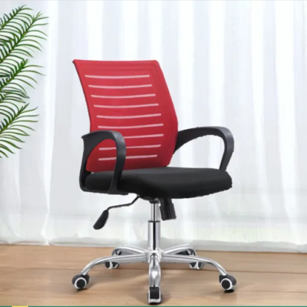(Jz-Of13) Executive Chair (Back-Red & Seat Black) - Chair - chair